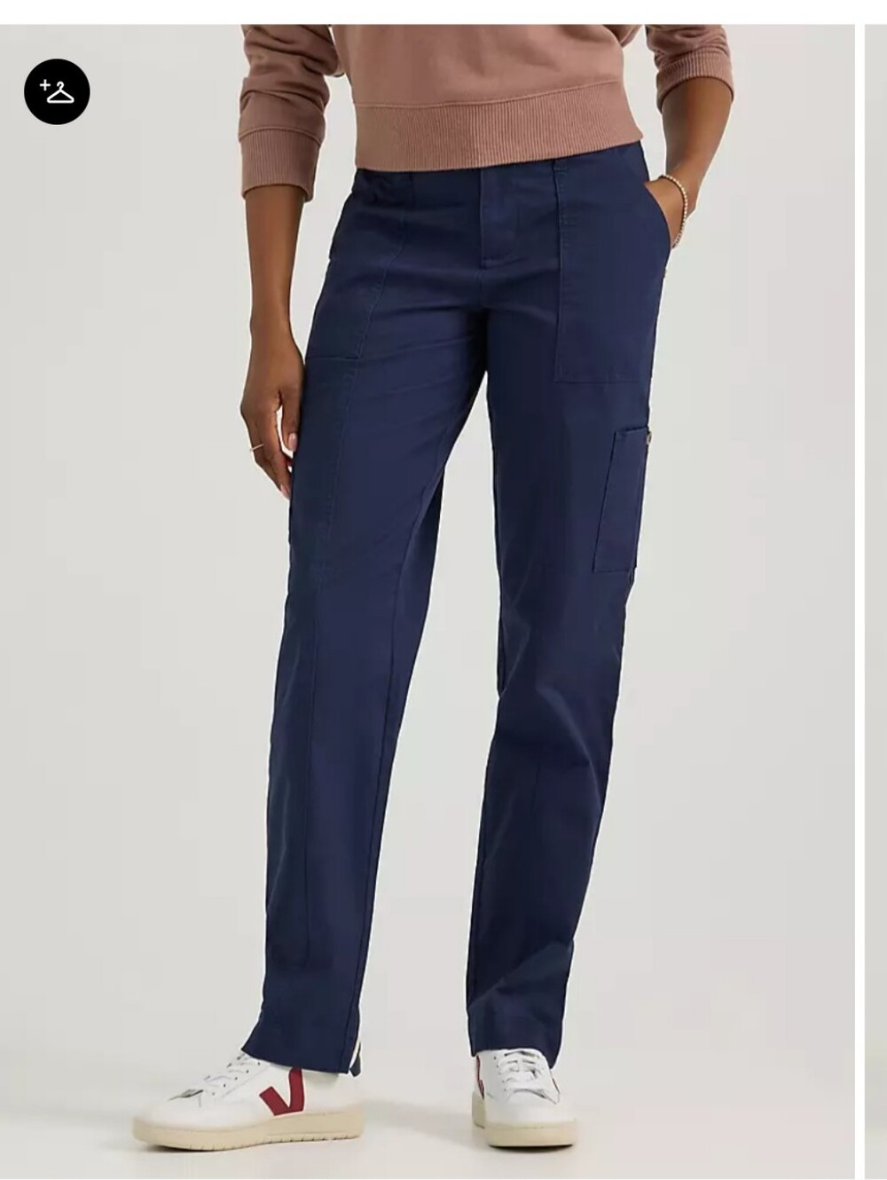 NWT Lee Women's Ultra Lux Comfort with Flex-to-Go Loose Utility Pant